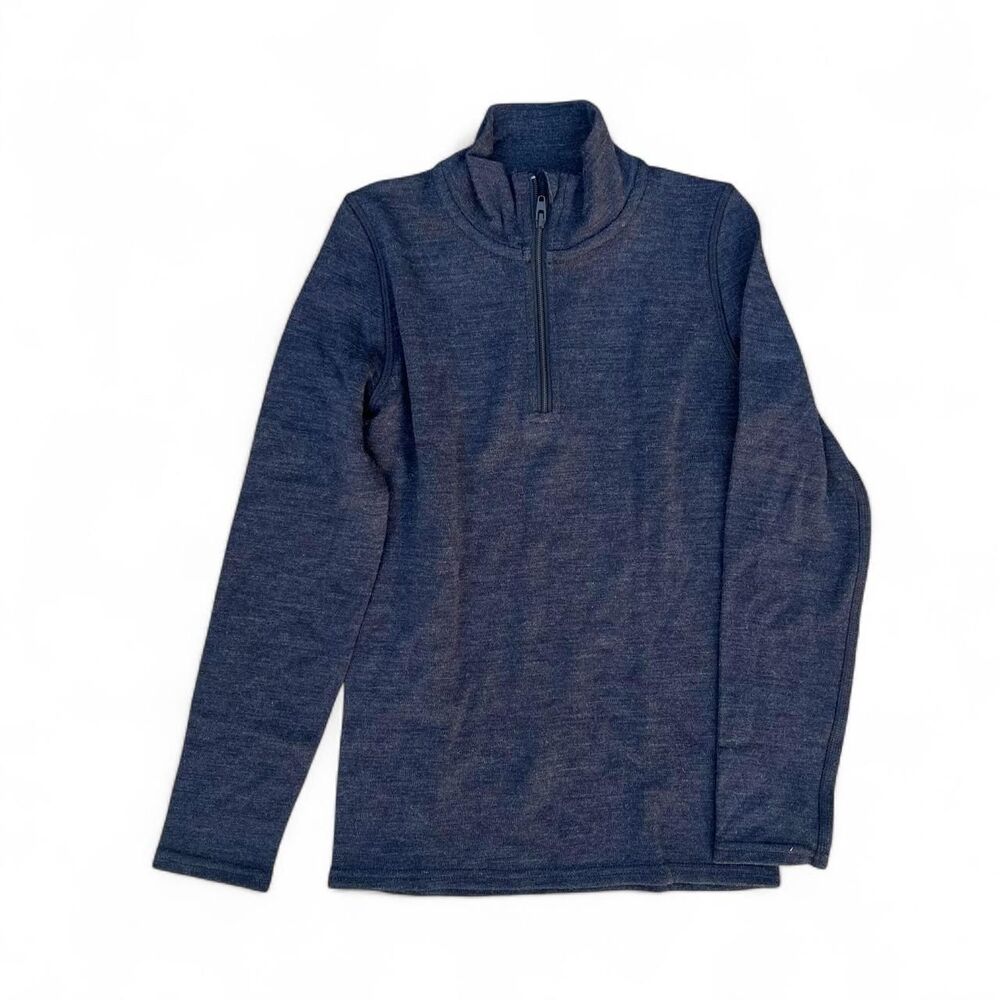 Smartwool Kids Sweater Small Grey quarter aip
